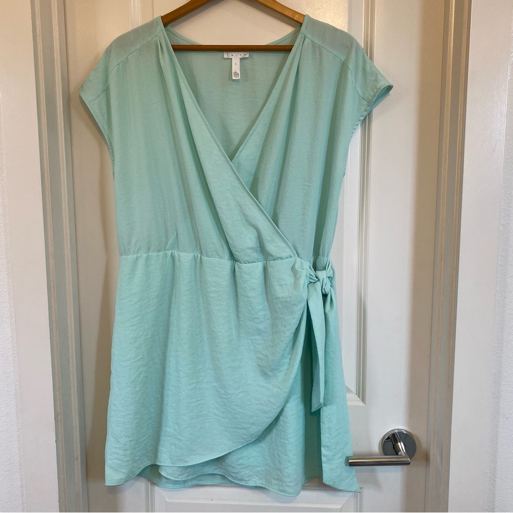 Leith Faux Wrap Light and Breezy mini dress, size large
